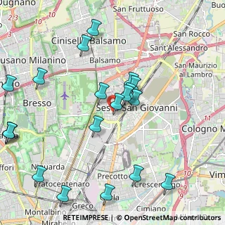 Mappa Via Francesco Baracca, 20099 Sesto San Giovanni MI, Italia (2.45)