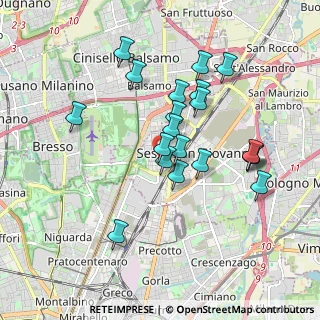 Mappa Via Francesco Baracca, 20099 Sesto San Giovanni MI, Italia (1.6665)