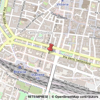 Mappa Via XX Settembre, 28/D/E, 25122 Brescia, Brescia (Lombardia)