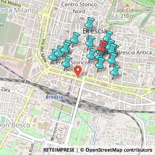 Mappa Via Vitt. Emanuele II n, 25122 Brescia BS, Italia (0.415)