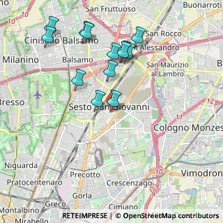 Mappa Via Alfredo Oriani, 20099 Sesto San Giovanni MI, Italia (2.02)