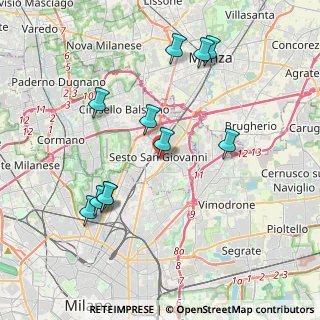 Mappa Via Alfredo Oriani, 20099 Sesto San Giovanni MI, Italia (3.96)