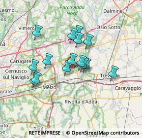 Mappa Via Cascina S. Emilio, 20065 Inzago MI, Italia (5.53867)