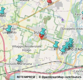 Mappa Via Cascina S. Emilio, 20065 Inzago MI, Italia (2.97769)