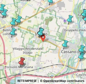 Mappa Via Cascina S. Emilio, 20065 Inzago MI, Italia (3.042)