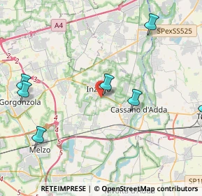 Mappa Via Cascina S. Emilio, 20065 Inzago MI, Italia (6.5775)