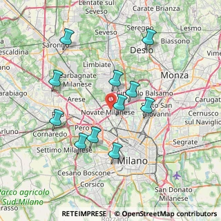 Mappa Via Nino Bixio, 20026 Novate Milanese MI, Italia (7.06545)