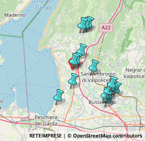 Mappa Strada Preela Zanoni, 37010 Cavaion veronese VR, Italia (7.075)