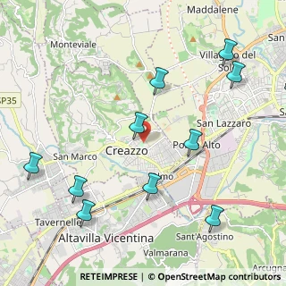 Mappa Via Caduti di Nassiriya, 36051 Creazzo VI, Italia (2.61818)