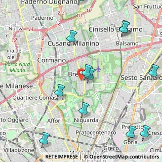 Mappa Via Giuseppe di Vittorio, 20091 Bresso MI, Italia (2.74333)