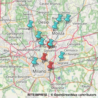 Mappa Piazza della Repubblica, 20099 Sesto San Giovanni MI, Italia (6.50636)