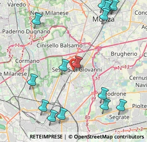 Mappa Via Piave, 20099 Sesto San Giovanni MI, Italia (5.338)