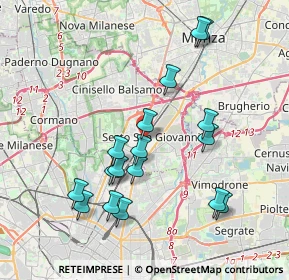 Mappa Via Piave, 20099 Sesto San Giovanni MI, Italia (3.81941)