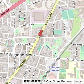 Mappa Corso Roma, 70, 20093 Cologno Monzese, Milano (Lombardia)