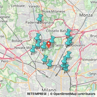 Mappa Via Antonio Pacinotti, 20091 Bresso MI, Italia (3.26533)
