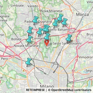 Mappa Via Antonio Pacinotti, 20091 Bresso MI, Italia (3.50154)