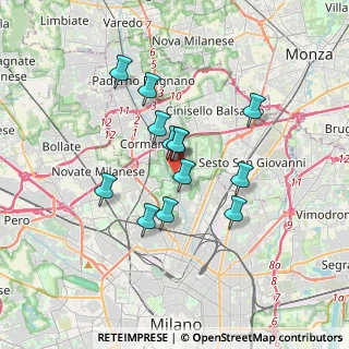 Mappa Via Antonio Pacinotti, 20091 Bresso MI, Italia (2.70538)