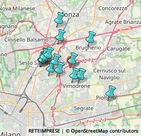 Mappa Via Giuseppe Mazzini, 20093 Cologno Monzese MI, Italia (2.80938)