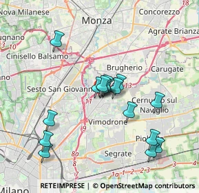 Mappa Via Giuseppe Mazzini, 20093 Cologno Monzese MI, Italia (3.27813)