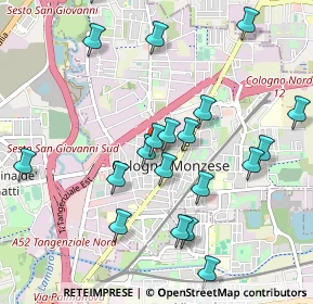 Mappa Via Giuseppe Mazzini, 20093 Cologno Monzese MI, Italia (1.057)