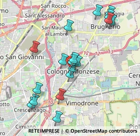 Mappa Via Giuseppe Mazzini, 20093 Cologno Monzese MI, Italia (2.00056)