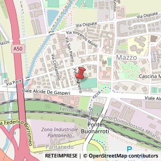 Mappa Via San Pietro, 36, 20017 Rho, Milano (Lombardia)