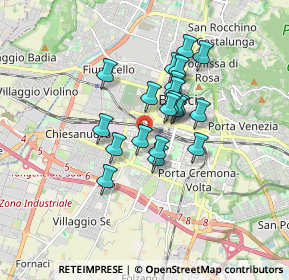 Mappa Via Nisida, 25125 Brescia BS, Italia (1.245)