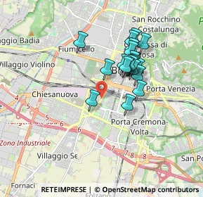 Mappa Via Nisida, 25125 Brescia BS, Italia (1.414)