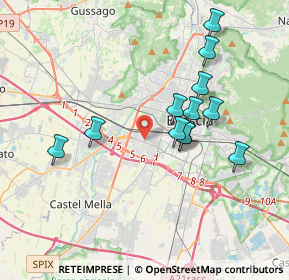 Mappa Via Varese, 25125 Brescia BS, Italia (3.4075)