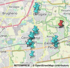 Mappa Via Gorizia, 20063 Cernusco sul Naviglio MI, Italia (1.8695)