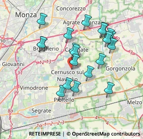 Mappa Via Gorizia, 20063 Cernusco sul Naviglio MI, Italia (3.469)