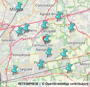 Mappa Via Gorizia, 20063 Cernusco sul Naviglio MI, Italia (4.39)