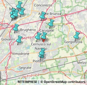 Mappa Via Gorizia, 20063 Cernusco sul Naviglio MI, Italia (4.668)