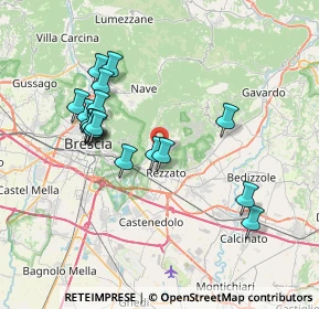 Mappa Via Molini, 25082 Botticino BS, Italia (7.09667)