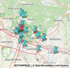 Mappa Via Molini, 25082 Botticino BS, Italia (6.907)