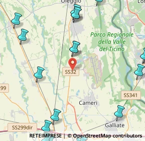 Mappa SP 4A dell'Aeroporto di Cameri, 28062 Cameri NO, Italia (6.537)