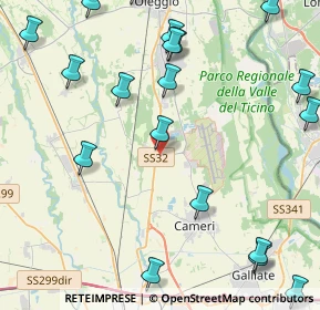 Mappa SP 4A dell'Aeroporto di Cameri, 28062 Cameri NO, Italia (5.8865)