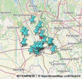 Mappa SP 4A dell'Aeroporto di Cameri, 28062 Cameri NO, Italia (10.258)