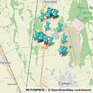 Mappa SP 4A dell'Aeroporto di Cameri, 28062 Cameri NO, Italia (1.71923)