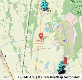 Mappa SP 4A dell'Aeroporto di Cameri, 28062 Cameri NO, Italia (3.4105)