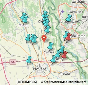 Mappa SP 4A dell'Aeroporto di Cameri, 28062 Cameri NO, Italia (7.041)