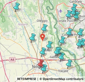 Mappa SP 4A dell'Aeroporto di Cameri, 28062 Cameri NO, Italia (10.184)