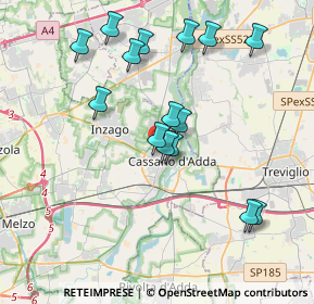 Mappa Via Vincenzo Gioberti, 20062 Cassano d'Adda MI, Italia (3.74267)