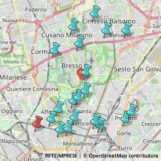 Mappa Via Don Vercesi, 20091 Bresso MI, Italia (2.4525)