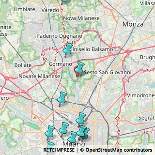 Mappa Via Don Vercesi, 20091 Bresso MI, Italia (6.10167)