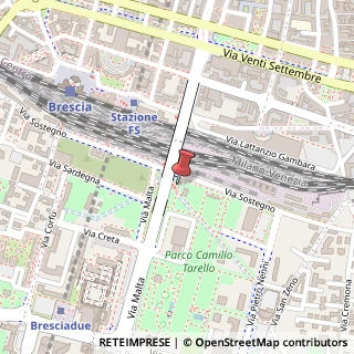Mappa Via Malta, 3, 25124 Brescia, Brescia (Lombardia)