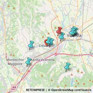 Mappa Via Milano, 36051 Creazzo VI, Italia (3.70455)
