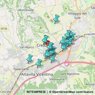 Mappa Via Milano, 36051 Creazzo VI, Italia (1.3715)