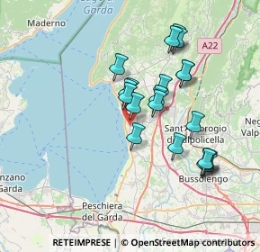 Mappa Via Costabella di Cisano, 37011 Bardolino VR, Italia (6.34)