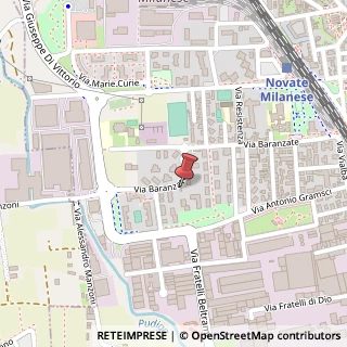 Mappa Via Baranzate, 67, 20026 Novate Milanese, Milano (Lombardia)